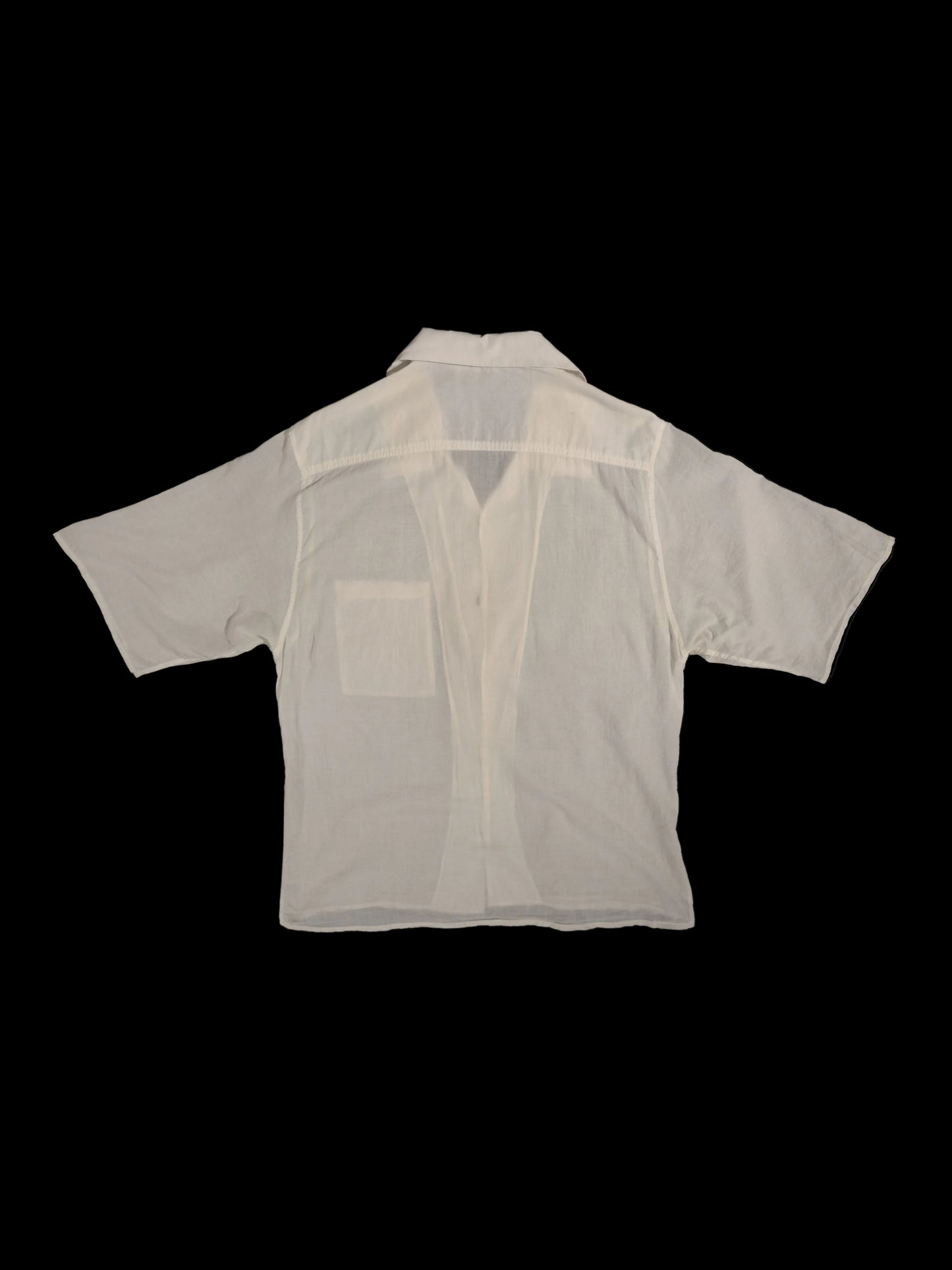 Fine short sleeve button down