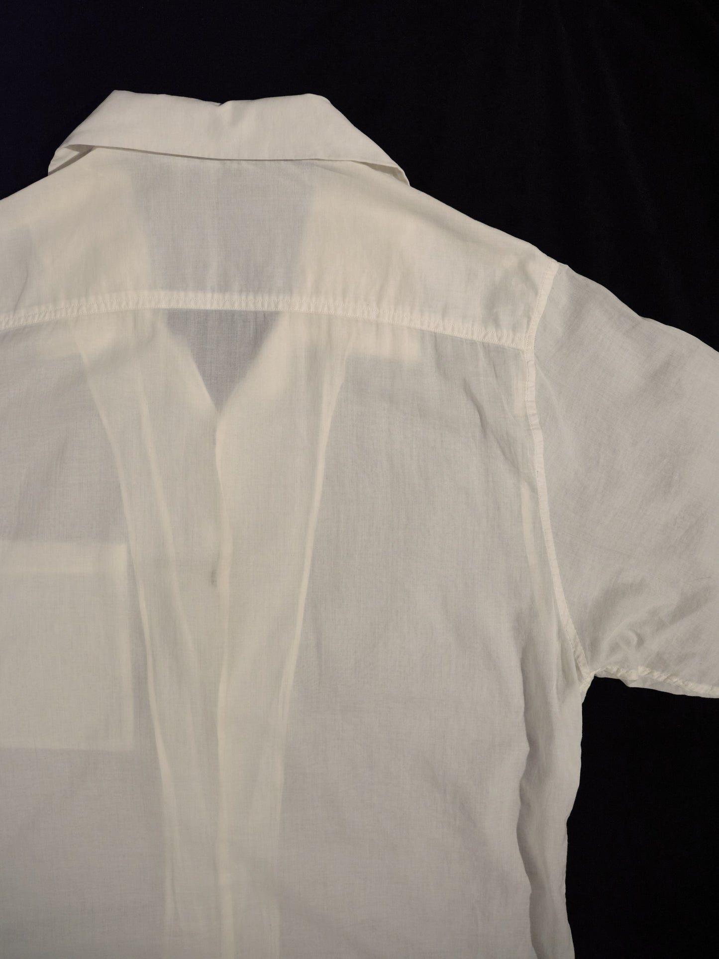 Fine short sleeve button down
